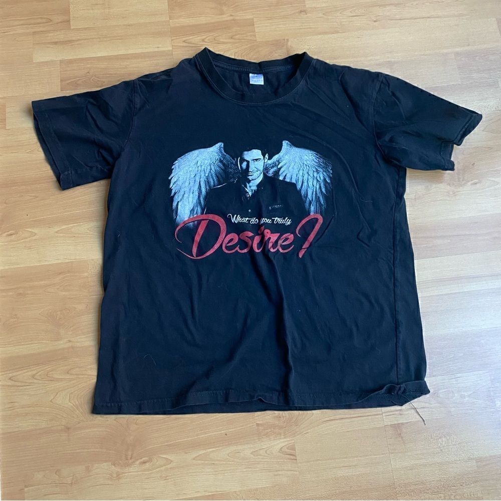 Lucifer Vintage Shirt What Do You Truly Desire Unisex Sz L
